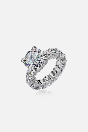 Серебряное кольцо 925 пробы дорожка Novinka  - белый с фианитами